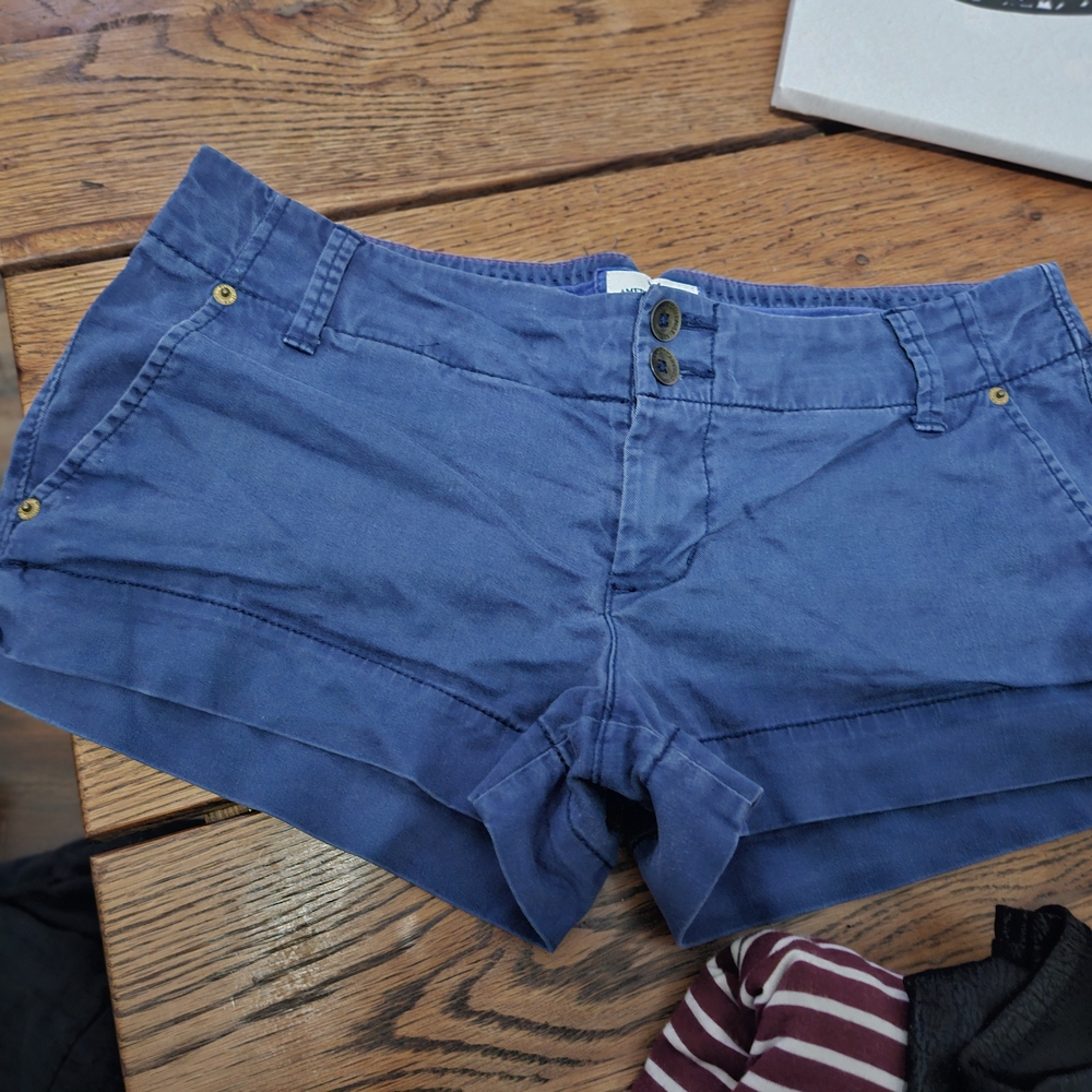 Women's Blue Casual Shorts